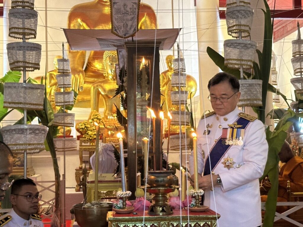 พิธีเสกน้ำพระพุทธมนต์ศักดิ์สิทธิ์ ณ วิหารธรรมศาลา วัดพระมหาธาตุวรมหาวิหาร